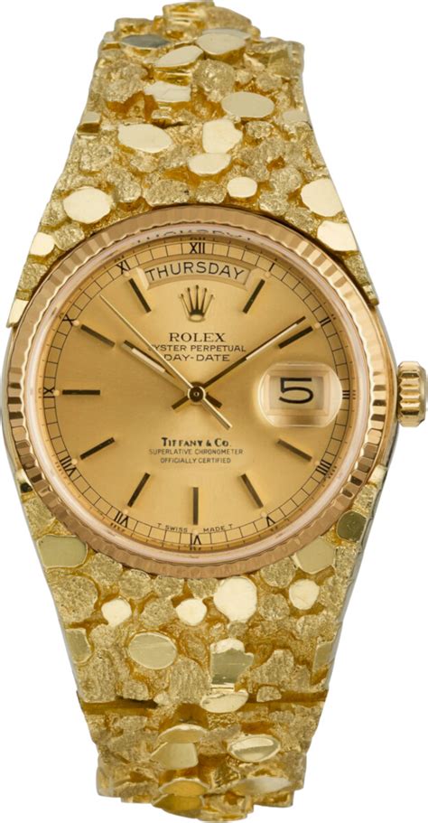 tiffany and co gold nugget watch